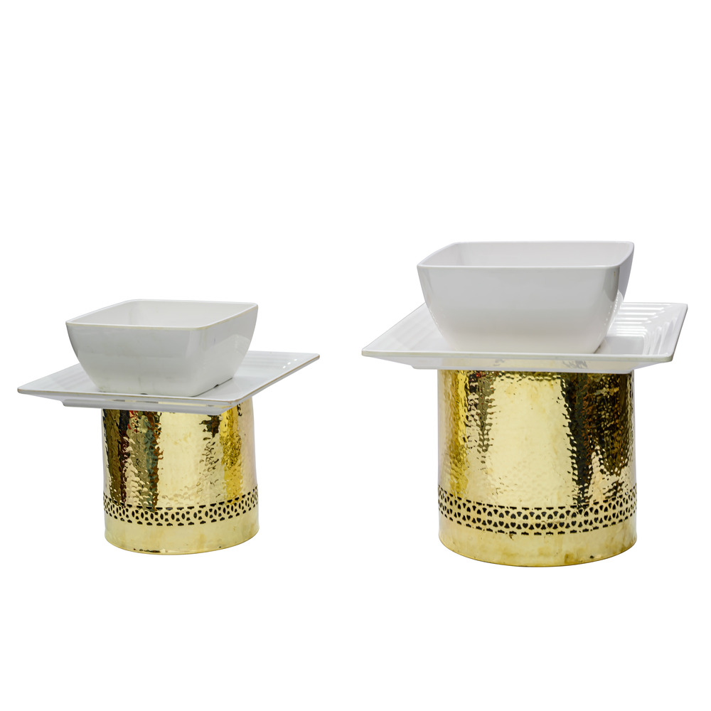 G RIZER Set with White Platter by the MM Bowl